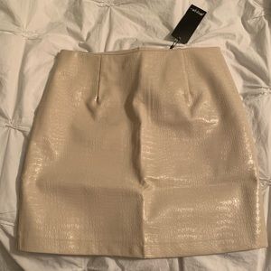 Faux croc skirt